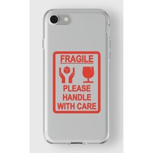 Iphone 7/8/se Uyumlu Baskılı Yumuşak Silikon Şeffaf Telefon Kılıfı