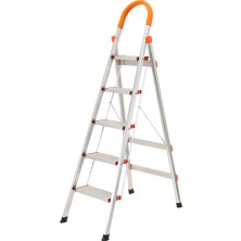 Asil Alüminyum Katlanır Mini Lüx Merdiven 5 Basamaklı | 150 kg Kapasiteli Ev Tipi Merdiven