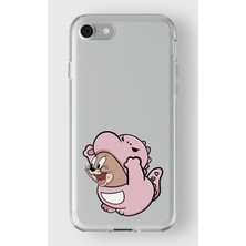 Iphone 7/8/se Uyumlu Baskılı Yumuşak Silikon Şeffaf Telefon Kılıfı