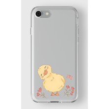 Iphone 7/8/se Uyumlu Baskılı Yumuşak Silikon Şeffaf Telefon Kılıfı