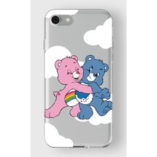 Iphone 7/8/se Uyumlu Baskılı Yumuşak Silikon Şeffaf Telefon Kılıfı