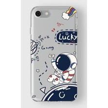 Iphone 7/8/se Uyumlu Baskılı Yumuşak Silikon Şeffaf Telefon Kılıfı