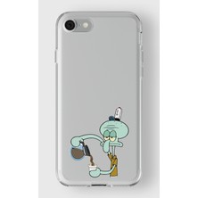 Iphone 7/8/se Uyumlu Baskılı Yumuşak Silikon Şeffaf Telefon Kılıfı