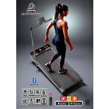 FIT4U Ce Belgeli, Bluetooth’lu, Adımsayarlı, Programlı, Eğimi Ayarlanabilir, Uzaktan Kumandalı, 10KM Hız, Katlanabilir Koşu Bandı