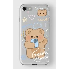 Iphone 7/8/se Uyumlu Baskılı Yumuşak Silikon Şeffaf Telefon Kılıfı