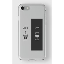 Iphone 7/8/se Uyumlu Baskılı Yumuşak Silikon Şeffaf Telefon Kılıfı