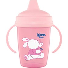 Hepta Collection Wee Baby Enjoy Akıtmaz Kulplu Alıştırma Bardağı 240 ml - Pembe