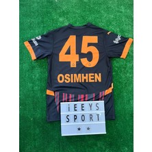 Gala.ta.sa.ray./ Osimhen Siyah Renk Deplasman Kısa Kol Forma.