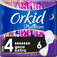 Hepta Collection , Platinum Gece Extra 6 Adet Tekli Paket Hijyenik Ped, 8001090147882