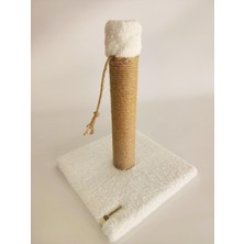 Hepta Collection Tek Katlı Beyaz Kedi Tırmalama Tahtası