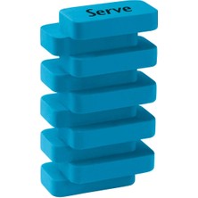 Hepta Collection Serve Steps Silgi Fosforlu Mavi Tekli Pet