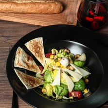 Hepta Collection Mat Siyah Delta Makarna Tabağı 26 cm