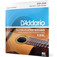 Hepta Collection D'addario EJ83L Jazz-Saitensatz Für Akustik-Gitarren 0,025 cm - 0,11 cm (.010 - .044 Zoll)