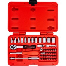 Özgürce Mini 45 Parça 1/4'' Altı Köşe Lokma Anahtar ve Bits Seti