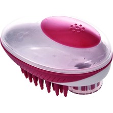 Hepta Collection M-Pets Rubeaz Şampuan Hazneli Yıkama ve Masaj Fırçası Red
