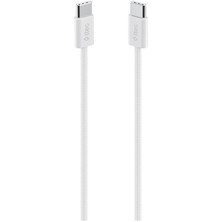 Hepta Collection Usb-C - Usb-C 100CM 60W Pd Örgü Hızlı Şarj/data Kablosu Beyaz