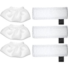 Hepta Collection Sc2 Sc3 Sc4 Sc5 Easyfix Buharlı Temizlik Makinesi Uyumlu Yedek Mop Seti (3 Adet El Aparatı + 3 Adet