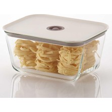 Hepta Collection Clık Dikdörtgen Saklama Kabı 2600ML Bej