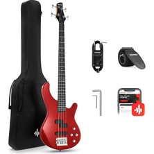 Hepta Collection DPJ-100 Pj-Style Bas Gitar (Kırmızı)