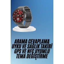 Normadia Sesli Asistanlı Çok Dilli Bluetooth Akıllı Saat, Çağrı Cevaplama Özelliği