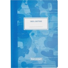 Hepta Collection A4 Kareli Okul Defteri Mavi Kamuflaj 80 Yaprak