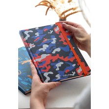 Hepta Collection Le Color Kamuflaj Defter Kareli Turuncu 17X24 cm