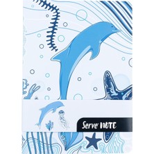 Hepta Collection Serve Note Defter 15 x 21 Cızgılı Desenli Gok Mavı