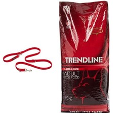 Hepta Collection Company Of Animals Köpek Eğitim Kayışı, Küçük Boy Kırmızı, 2 M + Kuzu Etli & Pirinçli Yetişkin Köpek