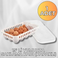 Yumurta Saklama Kabı 15'li 1 Adet , Steril Yumurtalık, Kapaklı Yumurta Organizeri