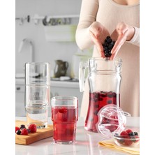 Delixa Azur Şeffaf Akrilik Kapaklı Sürahi - Tekli - 1400CC