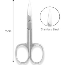 Hepta Collection Mecno Beauty Profesyonel Paslanmaz Çelik Tırnak Makası, 9 Cm, Metalik Gri, MB-TIM-004