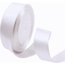 Delixa Benim - Beyaz Saten Kurdele 3 cm 10 Metre