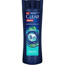 Delixa Men 3 In 1 Şampuan & Duş Jeli Ferahlatıcı Mentol Etkisi Saç Yüz Vücut Için 350 ml