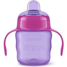 Hepta Collection Avent Eğitici Damlatmaz Bardak, 6 Ay+, Kız Bebekler Için, Yumuşak Silikon Uç, Kolay Tutuş, Sızdırmaz