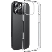 Hepta Collection iPhone 16 Pro ile Uyumlu 360° Kamera Korumalı Süper Şeffaf Ultra Ince Darbe Emici Sararmaz Tpu Silik