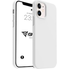 Delixa iPhone Kılıf Ince Sıvı Silikon 3 Katmanlı Tam Kaplamalı Yumuşak Jel Kauçuk Kılıf Kapak (Beyaz, Iphon