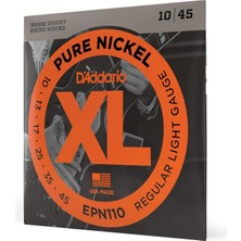 Delixa D'addario EPN110 Elektro Gitar Tel Seti, Xl, 10-45, Pure Nickel, Re