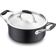 Delixa Jumbo New Moment Diamond Siyah Derin Tencere 20 cm