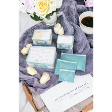 Hepta Collection Anne Bebek 6'lı Seyahat Seti, Bavul Organizer, Bebek Odası Düzenleyici, Mavi Renk