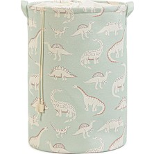 Delixa Ocean Home Textile Çocuk Odası Ağzı Büzgülü Dinozor Oyuncak Sepeti 36 x 50 cm