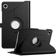 Hepta Collection Tablet Kılıfı Yatay ve Dikey Standlı 360 Derece Döner Tablet Kılıfı (Siyah, Tab A9)
