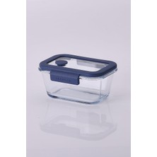 Hepta Collection Glace Vakumlu Cam Saklama Kabı 460 ml Mavi