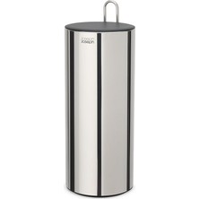 Delixa Joseph Joseph Paslanmaz Çelik Gizli Tuvalet Kağıdı Tutacağı, Kapaklı Stand, 3 Ruloya Kadar Hods