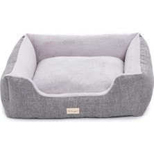 Delixa Pet Comfort Echo Varro Gri-Gri Köpek Yatağı L 85X105CM