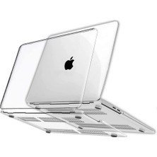 Hepta Collection Klasse MacBook Air 13.6" 2022-2023-2024-2025 M4/m3/m2 Çip ile Uyumlu Şeffaf Dayanıklı Koruyucu Kılıf