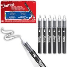 Hepta Collection Sharpıe Akrilik Markör, Fırça Uç, Beyaz