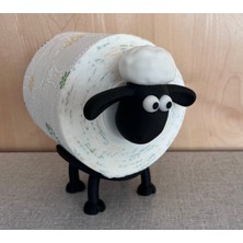 Antilop Dekoratif Koyun Figürlü Tuvalet Kağıdı Tutucu | 3D Baskı Eğlenceli Banyo Aksesuarı