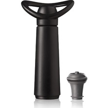 Hepta Collection Vacu Vin Concerto Şarap Pompası, Siyah, 1 Pompa, 1 Stoper, Şarap Şişesi Kapaklı Vakum Pompası, Tekra