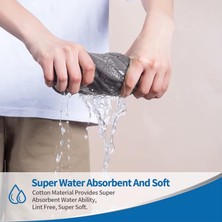 Delixa Orret Home 3 Adet Mikrofiber Kareli Mutfak Bezi, 40X40 Cm, Leke ve Koku Tutmaz, 1100 Gsm, Deterjanla