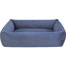 Delixa Pet Comfort Golf Vita Lacivert Köpek Yatağı M 75X90CM